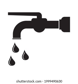 Wasserhahn-Symbol, Vektorgrafik