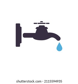 water tap icon, vector illustration