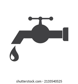 ilustración vectorial de icono de grifo de agua