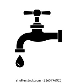 Wasserhahn-Symbol. Vektorgrafik