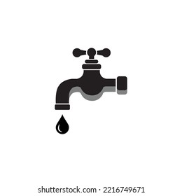 Water tap icon. Vector illustration