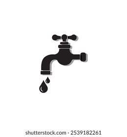 Water tap icon. Vector illustration