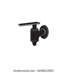 Water Tap Icon Vector Illustration Logo Template