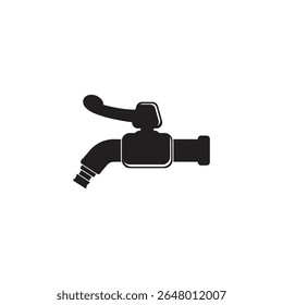 Water Tap Icon Vector Illustration Logo Template