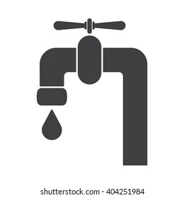 Water tap icon Vector Illustration on the white background.