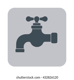 Water tap icon. Vector illustration

