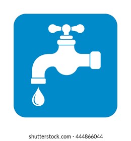 Water tap icon. Vector illustration

