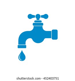 Water tap icon. Vector illustration
