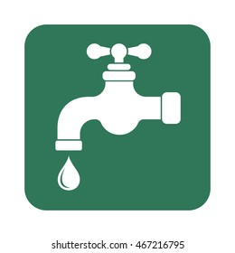 Water tap icon. Vector illustration