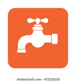 Water tap icon. Vector illustration