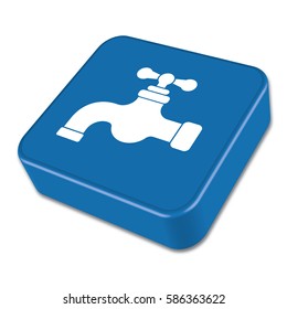 Water tap icon. Vector illustration