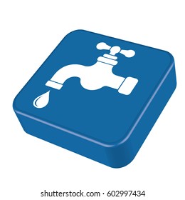 Water tap icon. Vector illustration

