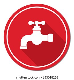 Water tap icon. Vector illustration
