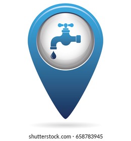 Water tap icon. Vector illustration

