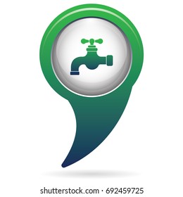 Water tap icon. Vector illustration