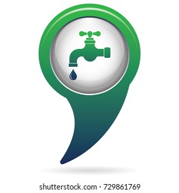 Water tap icon. Vector illustration