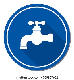 Water tap icon. Vector illustration

