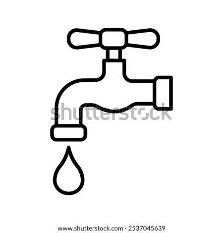 Water tap icon. vector illustration color editable