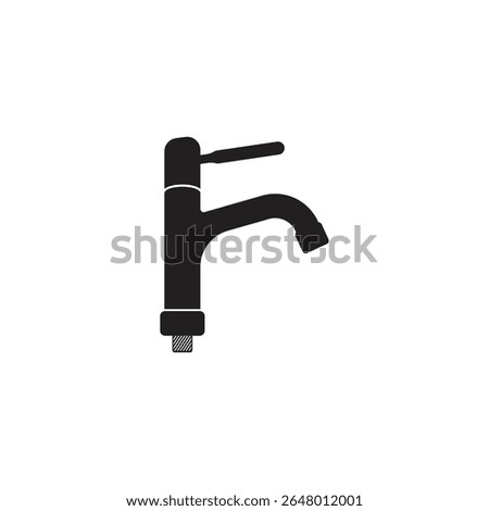 Water Tap Icon Vector Illustration Logo Template
