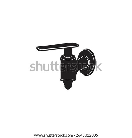 Water Tap Icon Vector Illustration Logo Template