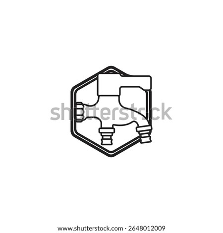 Water Tap Icon Vector Illustration Logo Template