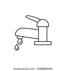 Water tap icon Vector logo set flat