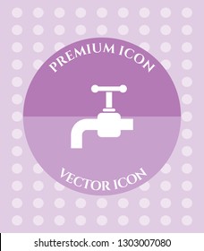 Water Tap Icon for Web. Application, Software & Graphic Design.