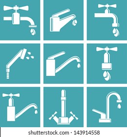 Water tap icons