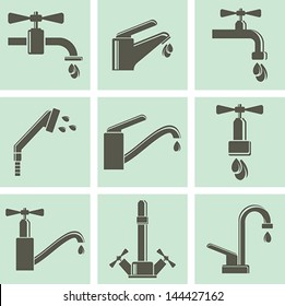 Water tap icons