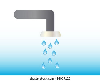 Water tap illustration
