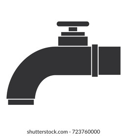 water tap isolated icon