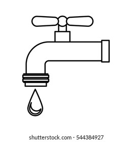 water tap isolated icon vector illustration design