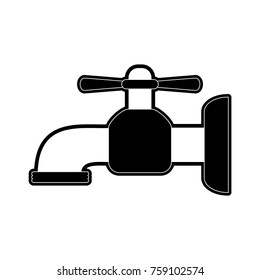 Water tap isolated icon vector illustration graphic design