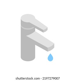 Illustration fill the water in the bucket until it's full vector