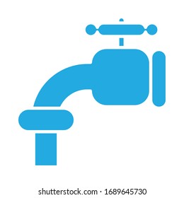 water tap line style icon vector illustration design