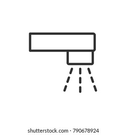 water tap. linear icon. Line with Editable stroke