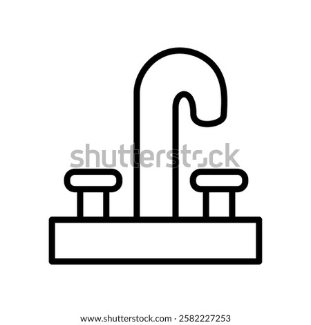 Water tap with two temperature buttons