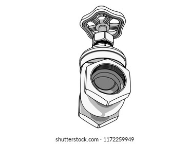  water tap vector