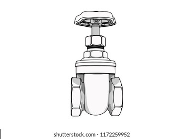  water tap vector