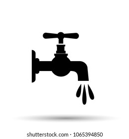 Water tap vector icon