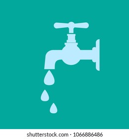 Water tap vector icon