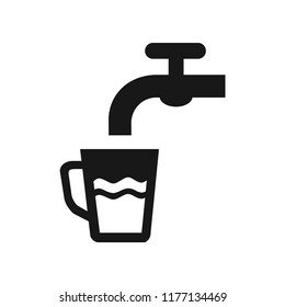Water tap vector icon