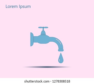 Water tap vector icon