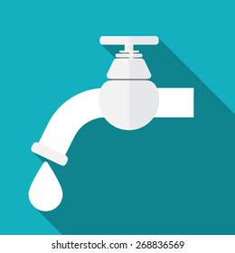 Water tap vector icon