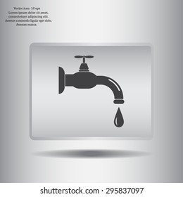 Water tap vector icon