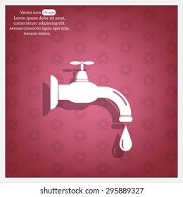 Water tap vector icon