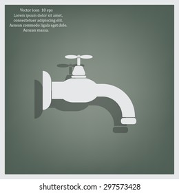 Water tap vector icon