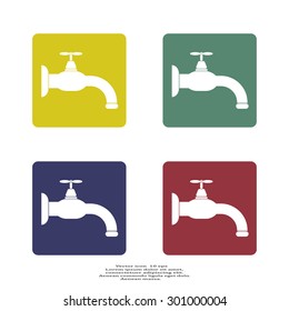 Water tap vector icon