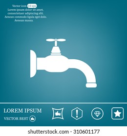 Water tap vector icon