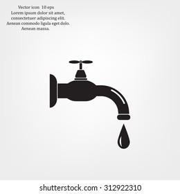 Water tap vector icon